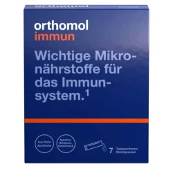 Immun - Mikronährstoffe zur Unterstützung des Immunsystems - mit Vitamin C, Vitamin D und Zink - Direktgranulat Menthol-Himbeere|Orthomol Sale