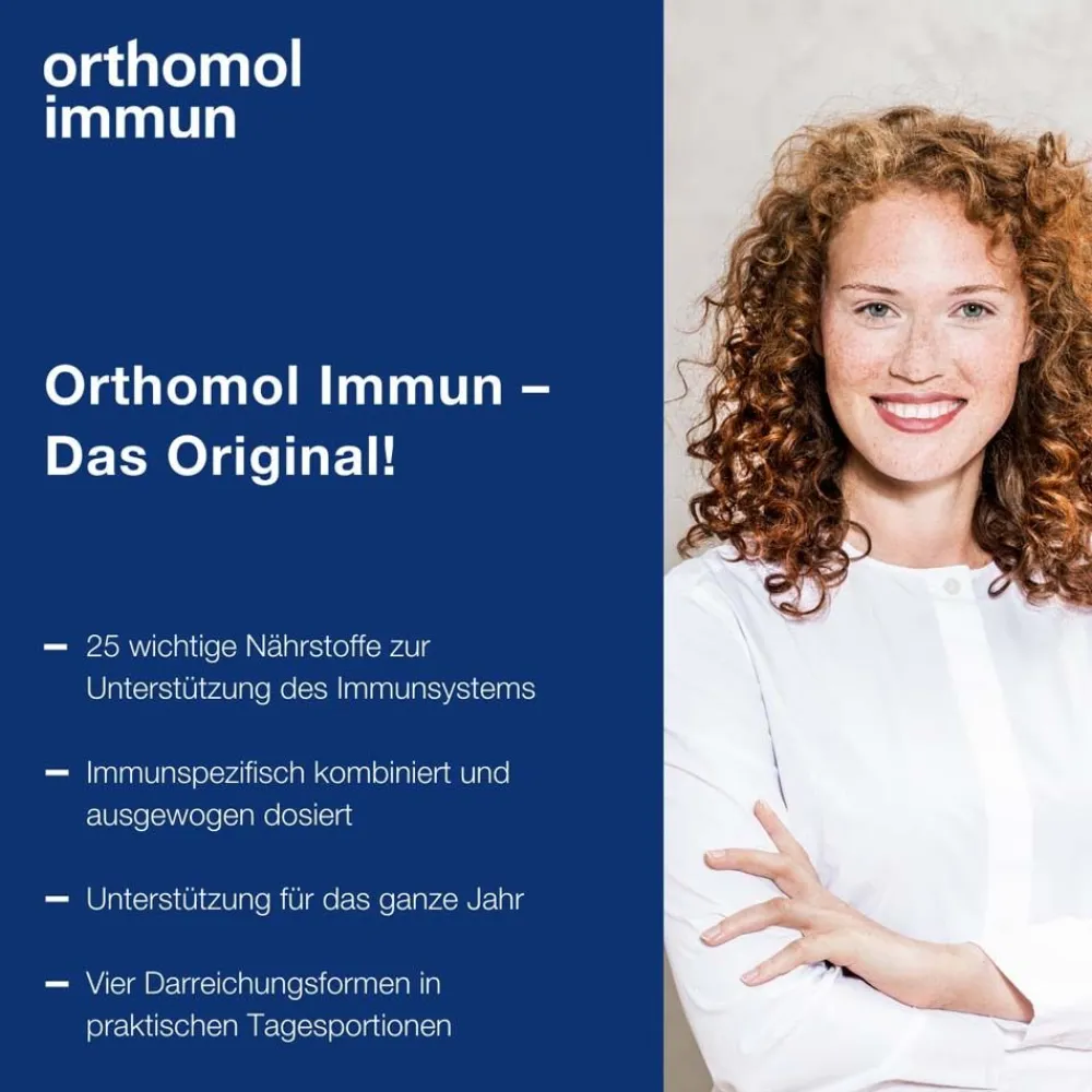 Immun - Mikronährstoffe zur Unterstützung des Immunsystems - mit Vitamin C, Vitamin D und Zink - Direktgranulat Menthol-Himbeere|Orthomol Sale