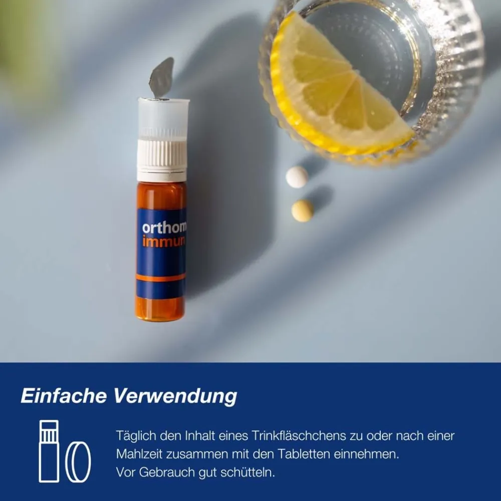 Immun - Mikronährstoffe zur Unterstützung des Immunsystems - mit Vitamin C, Vitamin D und Zink - Trinkampullen/Tabletten>Orthomol Sale