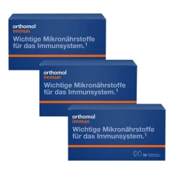 Immun - Mikronährstoffe zur Unterstützung des Immunsystems - mit Vitamin C, Vitamin D und Zink - Tabletten/Kapseln|Orthomol New