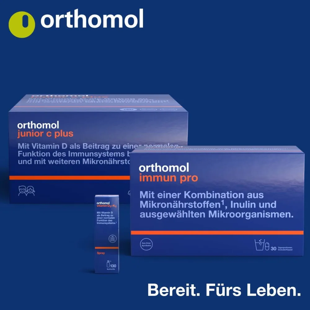Immun - Mikronährstoffe zur Unterstützung des Immunsystems - mit Vitamin C, Vitamin D und Zink - Tabletten/Kapseln|Orthomol New