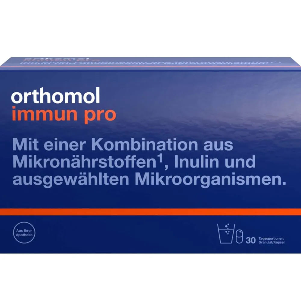 Immun pro - für eine intakte Darmflora - Inulin, Mikronährstoffe und ausgewählte Mikroorganismen - Granulat/Kapseln>Orthomol Best