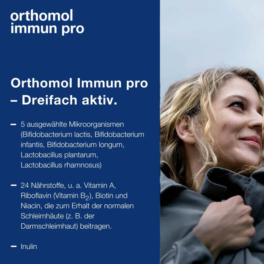 Immun pro - für eine intakte Darmflora - Inulin, Mikronährstoffe und ausgewählte Mikroorganismen - Granulat/Kapseln>Orthomol Best