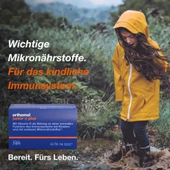 junior C plus - mit Vitamin C als Beitrag zu einer normalen Funktion des Immunsystems - Waldfrucht und Mandarine-Orange - Kautabletten>Orthomol Discount