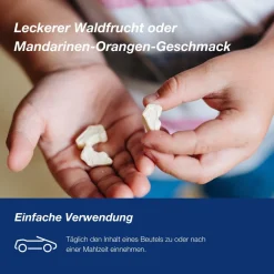 junior C plus - mit Vitamin C als Beitrag zu einer normalen Funktion des Immunsystems - Waldfrucht und Mandarine-Orange - Kautabletten><noscript><img width=