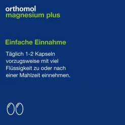 Magnesium Plus - für eine normale Muskelfunktion - mit 150 mg Magnesium und Superoxid-Dismutase aus Melonenfruchtsaft-Konzentrat|Orthomol