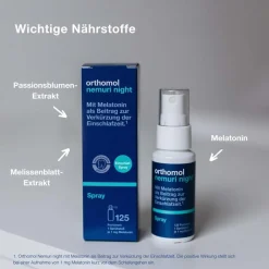 Nemuri night - zur Verkürzung der Einschlafzeit - Einschlafspray mit Melatonin|Orthomol Best