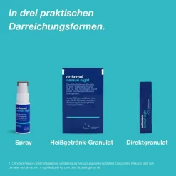 Nemuri night - zur Verkürzung der Einschlafzeit - Einschlafspray mit Melatonin|Orthomol Best