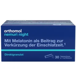 Nemuri night - zur Verkürzung der Einschlafzeit - mit Melatonin - Direktgranulat|Orthomol Sale
