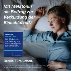 Nemuri night - zur Verkürzung der Einschlafzeit – mit Melatonin – Heißgetränk-Granulat|Orthomol Best