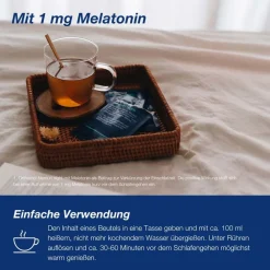 Nemuri night - zur Verkürzung der Einschlafzeit – mit Melatonin – Heißgetränk-Granulat|Orthomol Best
