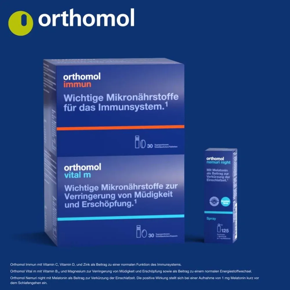 Nemuri night - zur Verkürzung der Einschlafzeit – mit Melatonin – Heißgetränk-Granulat|Orthomol Best