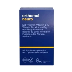 Orthomol Neuro – mit Thiamin, Vitamin B6, B12 und Magnesium als Beitrag zu einer normalen Funktion des Nervensystems – Kapseln - Jetzt 10% mit dem Code orthomol10 sparen*| New