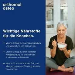 Osteo - Mikronährstoffe für die Knochen - Nahrungsergänzungsmittel mit den Vitaminen C, D und K sowie Zink - Granulat|Orthomol Outlet