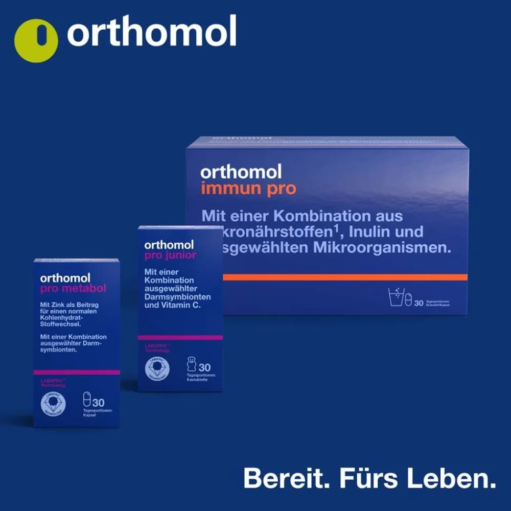 Pro 6 - mit einer Kombination ausgewählter Darmsymbionten und Vitamin C - Kapseln|Orthomol Outlet