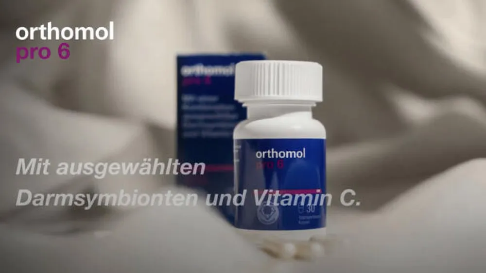 Pro 6 - mit einer Kombination ausgewählter Darmsymbionten und Vitamin C - Kapseln|Orthomol Outlet