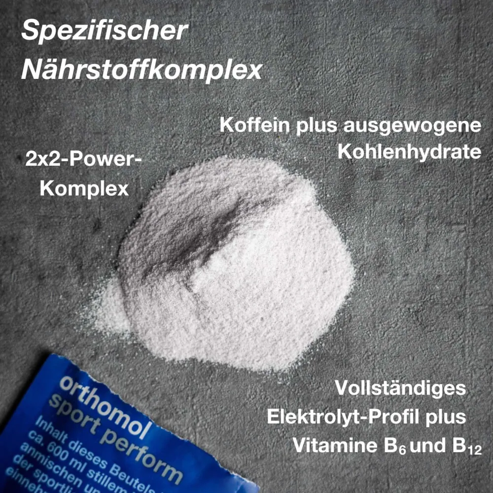 Sport perform - Elektrolyte für Leistungsfähigkeit während des Sports - mit Vitamin B12, Magnesium und Calcium - Granulat>Orthomol Outlet