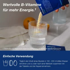 Vital f für Frauen - bei Müdigkeit - mit B-Vitaminen, Omega-3 und Magnesium - Granulat/Tabletten/Kapseln - Orangen-Geschmack|Orthomol Hot