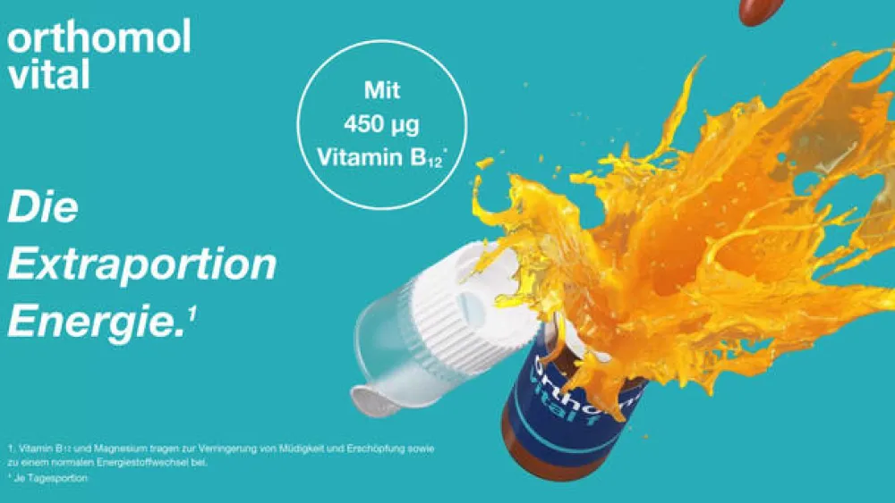 Orthomol Vital f für Frauen - bei Müdigkeit - mit B-Vitaminen, Omega-3, Magnesium - Granulat/Tabletten/Kapseln -Orangen-Geschmack| Hot