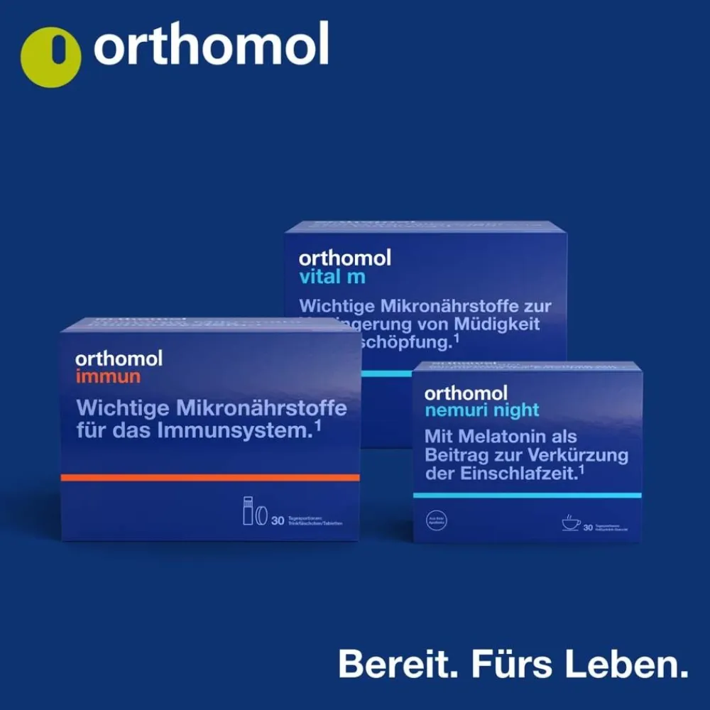 Vital f - Mikronährstoffe für Frauen - bei Müdigkeit und Erschöpfung - mit B-Vitaminen, Omega-3 und Magnesium - Trinkampullen/Kaps.>Orthomol Outlet