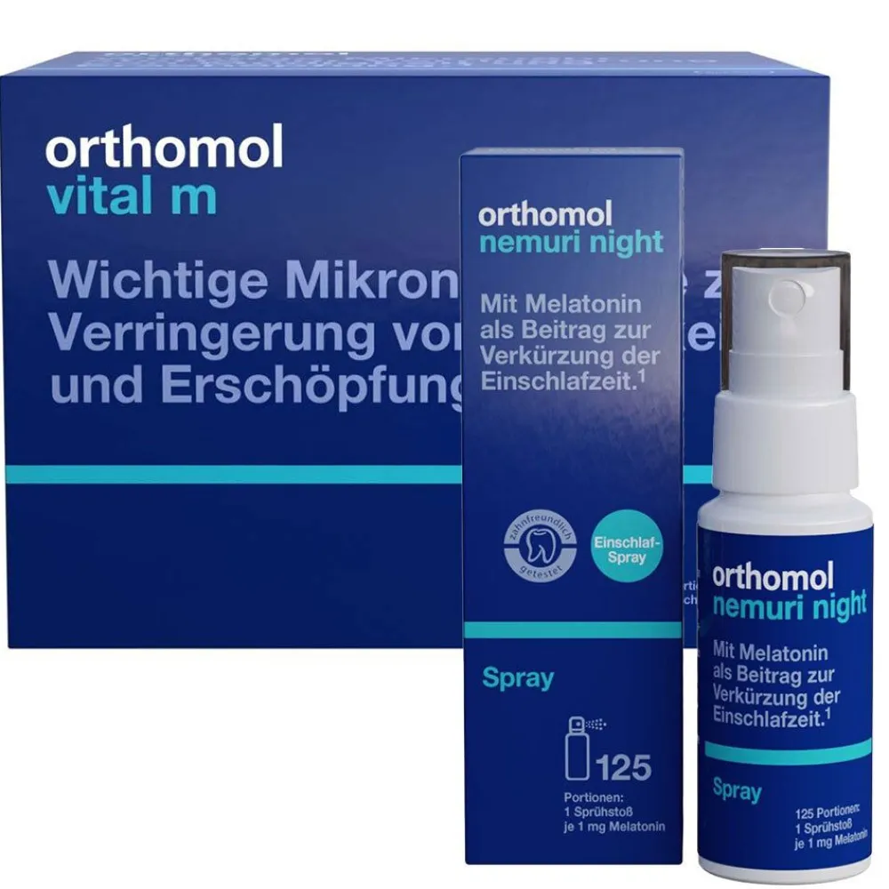 Orthomol Vital m + Orthomol Nemuri night> Hot