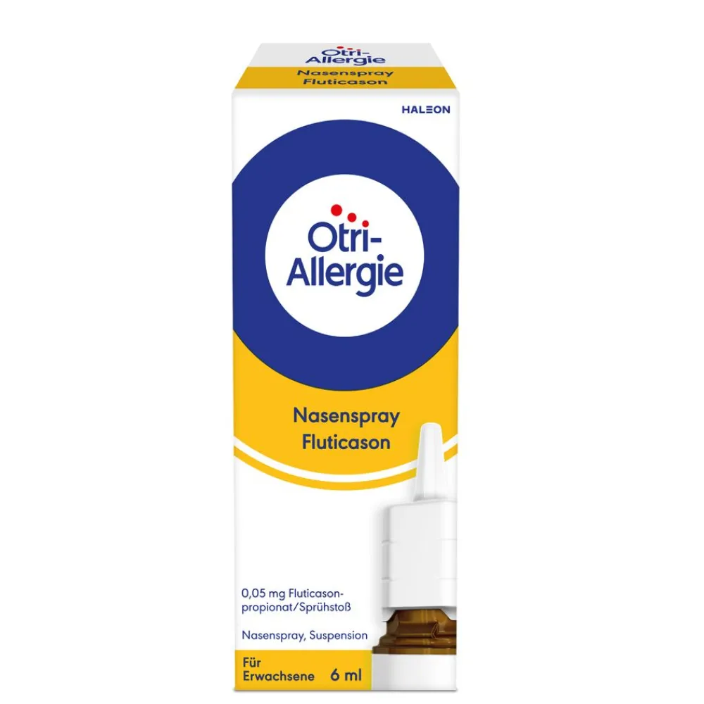 Otri-Allergie Nasenspray Fluticason, 6ml (ca. 60 Sprühstöße) zur effektiven Behandlung von Heuschnupfen-Symptomen|Otriven