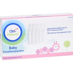 OtriNatural Baby, isotone Kochsalzlösung, 20 Einzeldosispipetten à 5 ml| Sale