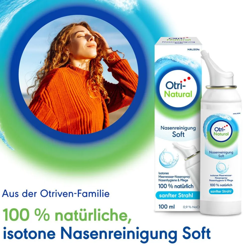 OtriNatural Nasenreinigung Soft, Meerwasser Nasenspray, 100 % natürlich,| Best