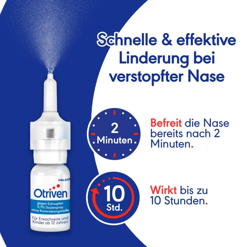 Otriven gegen Schnupfen 0,1 % Dosierspray ohne Konservierungsstoffe| Online