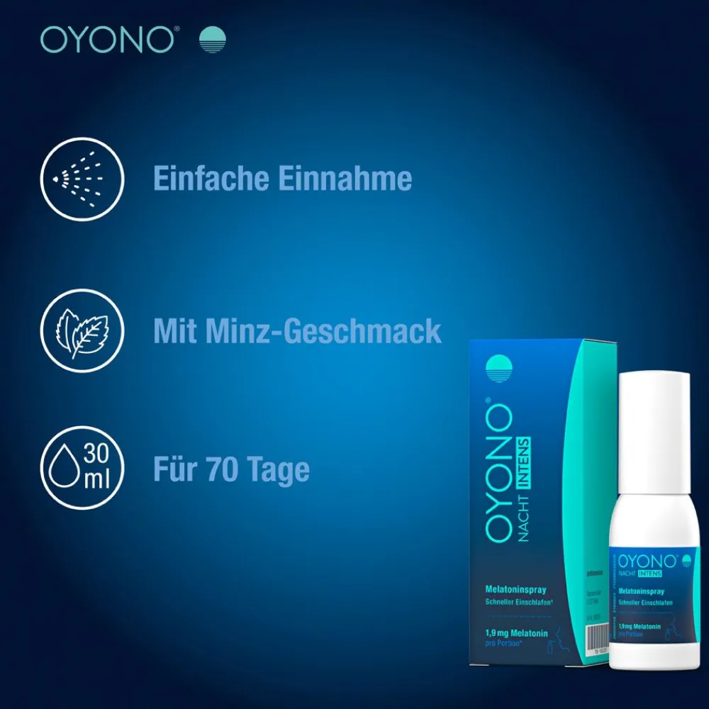 OYONO® NACHT INTENS Melatoninspray - 1,9 mg Melatonin| Discount
