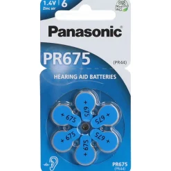 PR675 Hörgerätebatterien|Panasonic New
