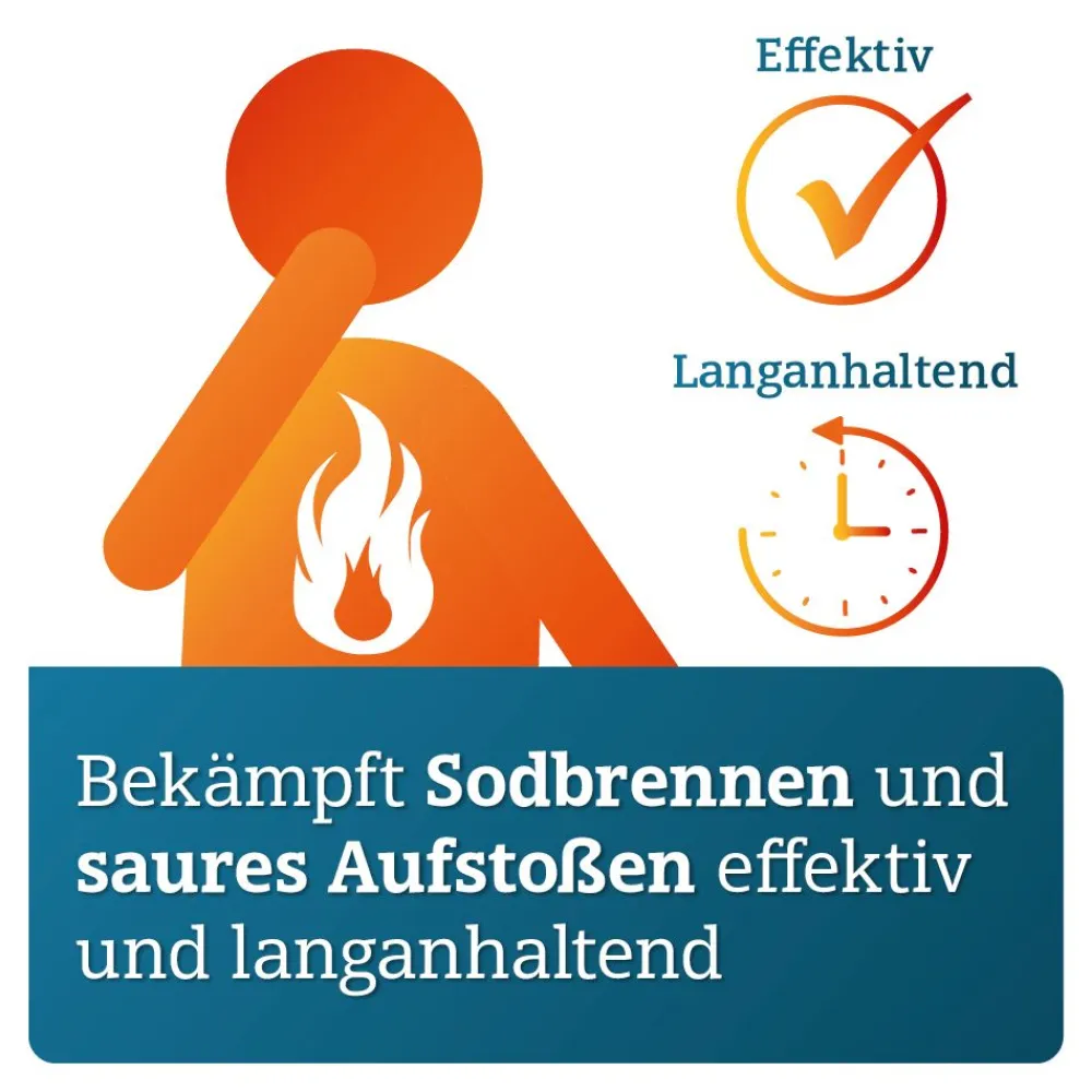 -ADGC® gegen Reflux Symptome wie Sodbrennen und saures Aufstoßen|Pantoprazol New
