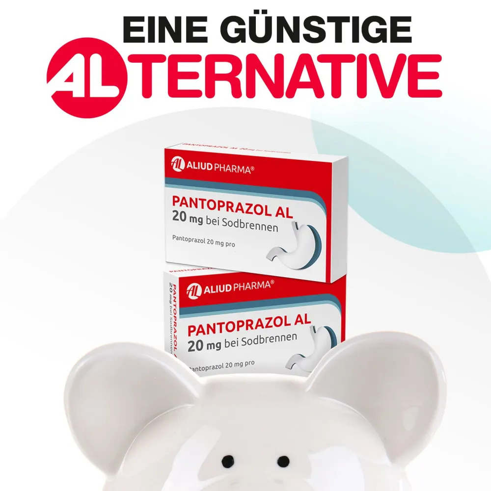 Pantoprazol AL 20 mg bei Sodbrennen|Aliud