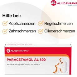 Paracetamol AL 500 bei akuten Schmerzen und Fieber>Aliud Best