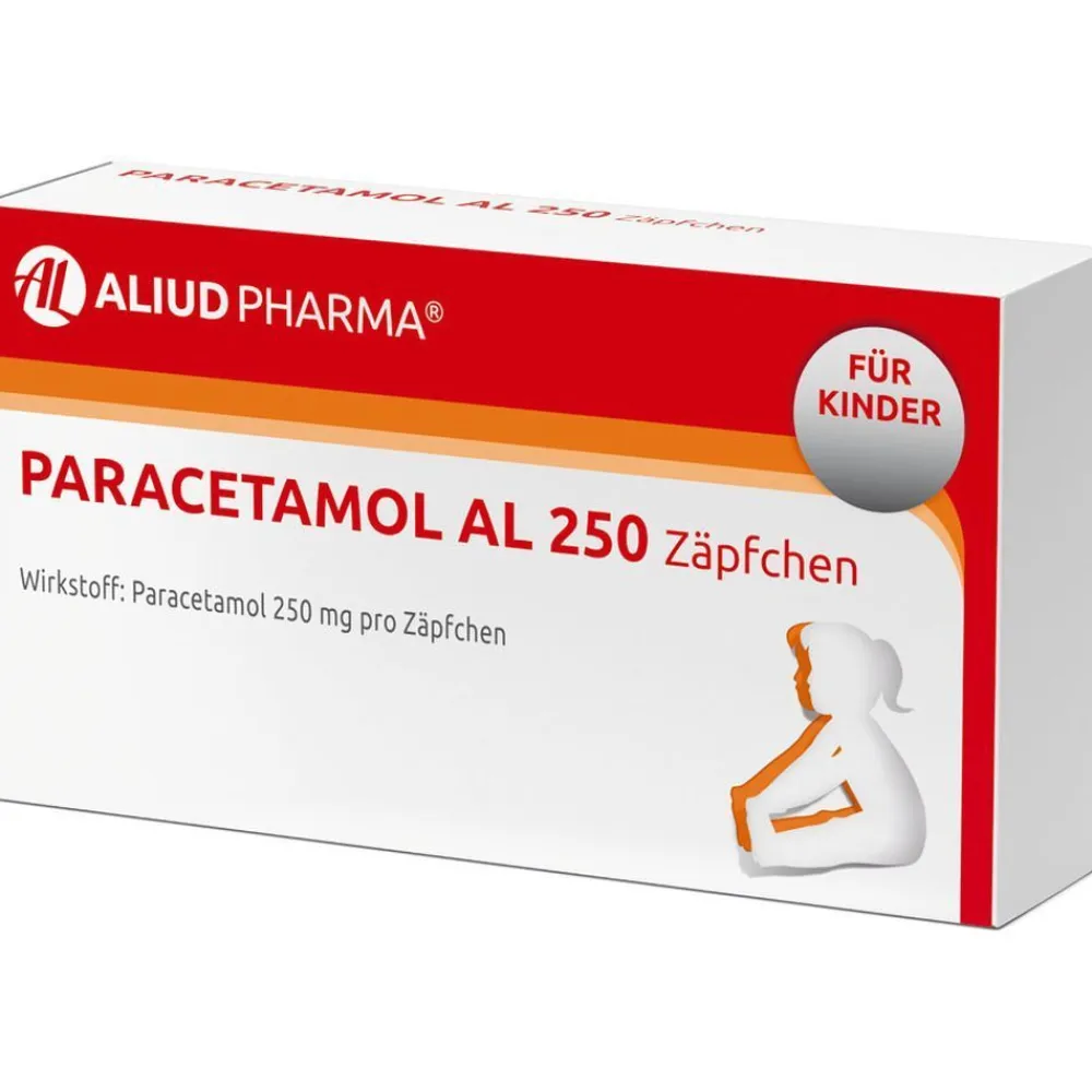 Paracetamol AL 250 Zäpfchen bei akuten Schmerzen und Fieber|Aliud Online