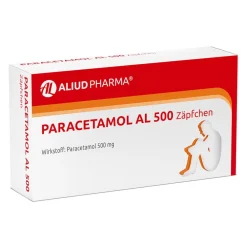 Paracetamol AL 500 Zäpfchen bei akuten Schmerzen und Fieber>Aliud Outlet