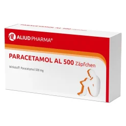 Paracetamol AL 500 Zäpfchen bei akuten Schmerzen und Fieber>Aliud Outlet