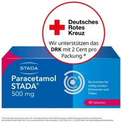 ® 500 mg Tabletten bei leichten bis mäßig starken Schmerzen und Fieber>Paracetamol Stada Clearance