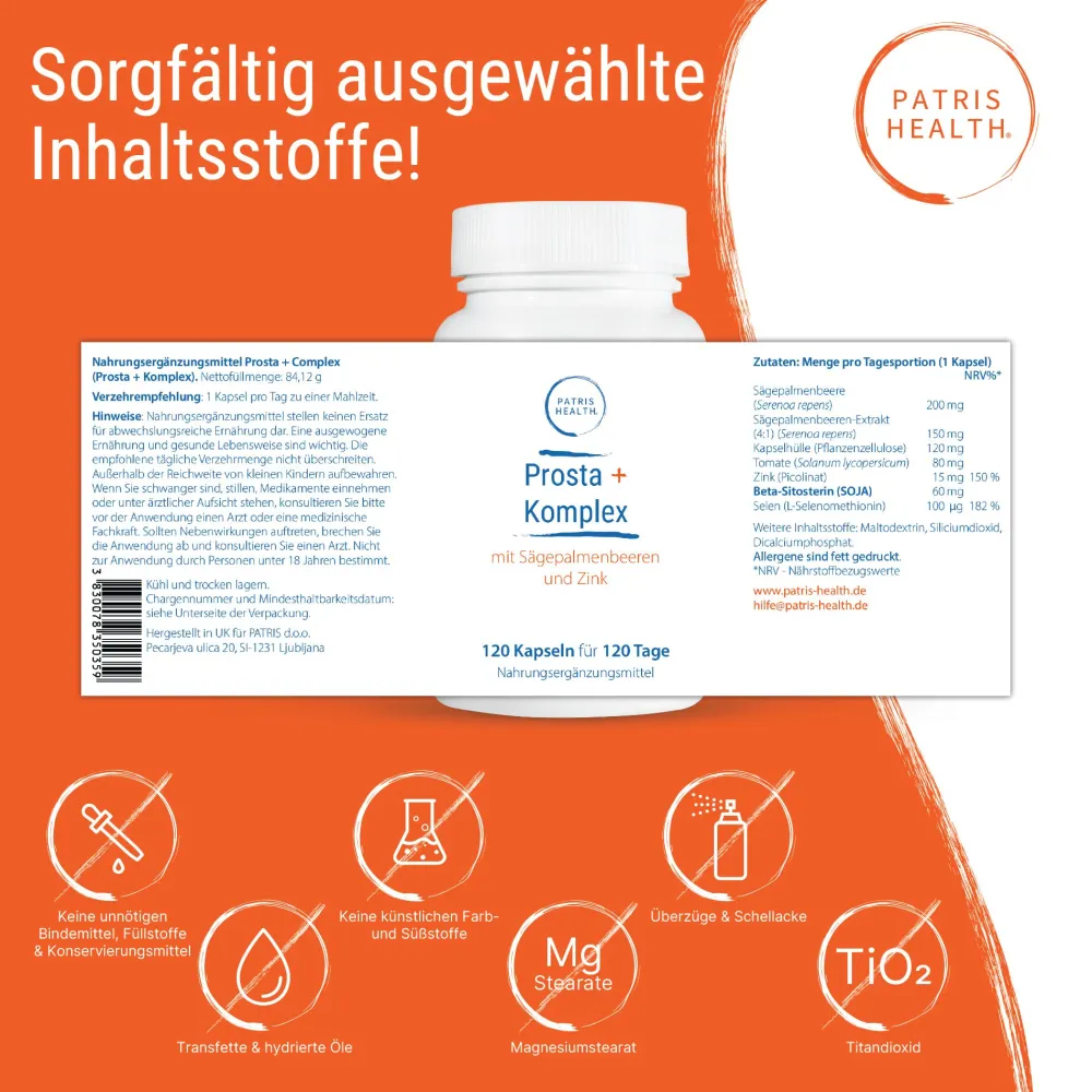 Patris Health® Prosta+ Komplex|