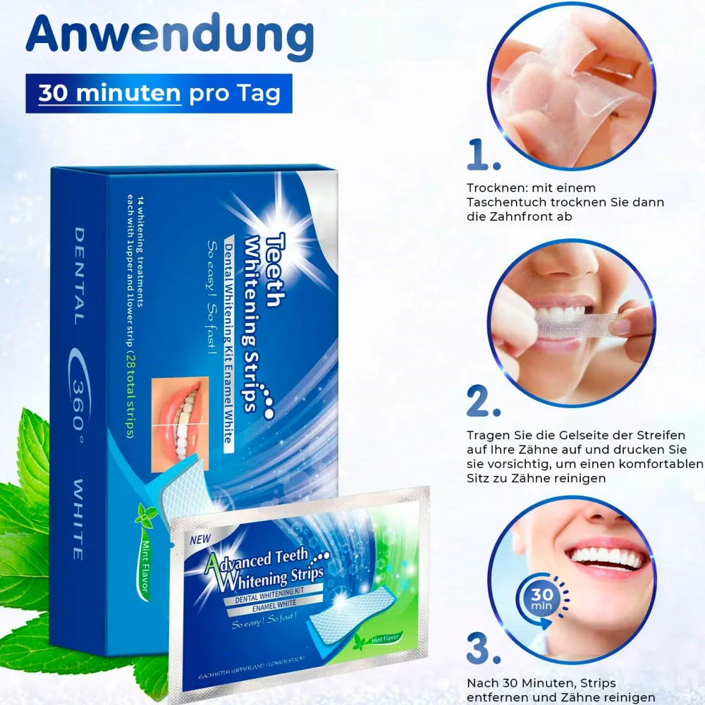 3D White Strips Zahnaufhellungstreifen Weiße Zähne Bleaching>P-BEAUTY Clearance
