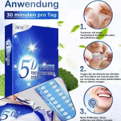 5D White Strips Zahnaufhellungstreifen Weiße Zähne Bleaching><noscript><img width=
