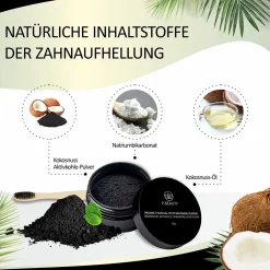 Zahnaufhellung Set weiße Zähne mit Aktivkohle|P-BEAUTY Hot