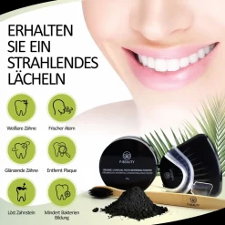 Zahnaufhellung Set weiße Zähne mit Aktivkohle|P-BEAUTY Hot
