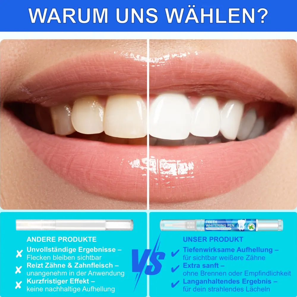 Zahnaufhellung Zahngel Zahnweiß Stift für Weiße Zähne>P-BEAUTY