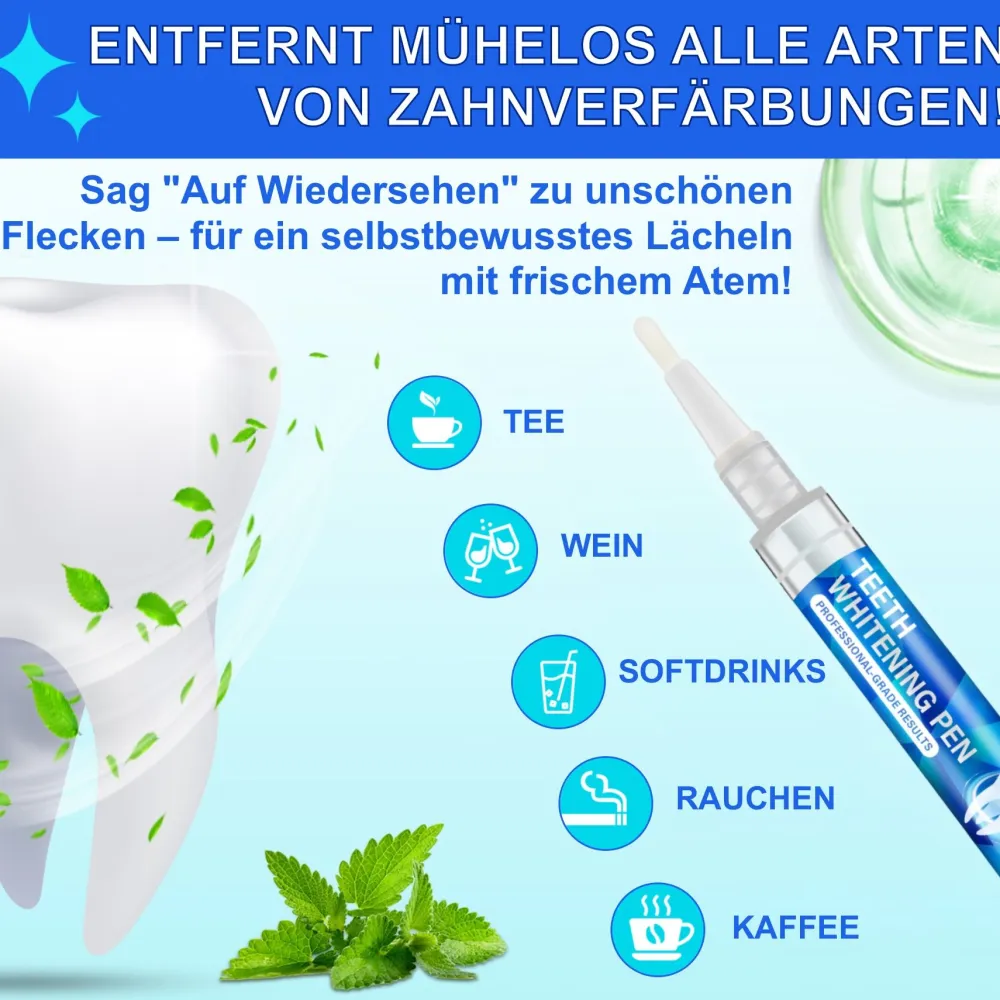 Zahnaufhellung Zahngel Zahnweiß Stift für Weiße Zähne>P-BEAUTY
