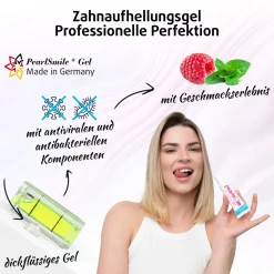 PearlSmile Zahnaufhellungsgel – Himbeere-Minze> New