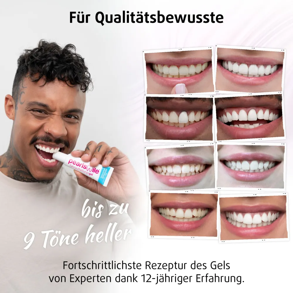 PearlSmile Zahnaufhellungsgel – Himbeere-Minze> New