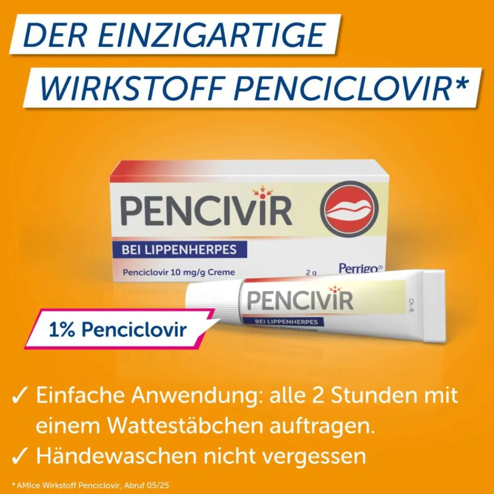 Pencivir bei Lippenherpes Penciclovir 10mg/g Creme| Best