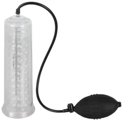 Penispumpe mit Noppenstruktur und Pumpball | Mess-Skala für Potenz-Training |  |Mister B Discount