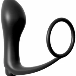Penisring „Vibrating Plug“ mit batteriebetriebenem Vibro-Analplug| Vibration| analfantasy collection> Outlet
